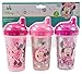 Disney Minnie Mouse Sippy Cups, Pink, 3 Count