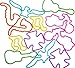 Silly Shaped Rubba Bandz Bracelets Bulk Pack (144 Peices)