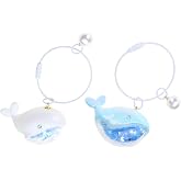 RDTGHY 2 pcs Adorable Dolphin Keychain Wifty Keychain Perfect Couples Gift Cute Fresh Style for Keys Backpacks Luggage Tag Zipper Pull Crafts Party Favors Daily Use Unique Design