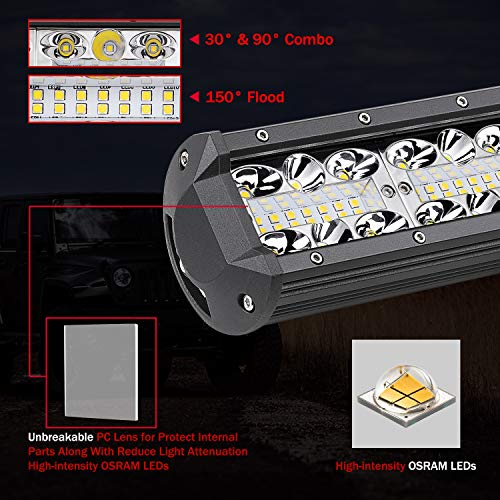 LED Light Bar 30Inch, Auto Power Plus 440W Off Road Driving Lights OSRAM LED Work Light Spot Flood Combo Light Bar For Vehicle Truck Jeep Wrangler ATV UTV SUV Ford Boat