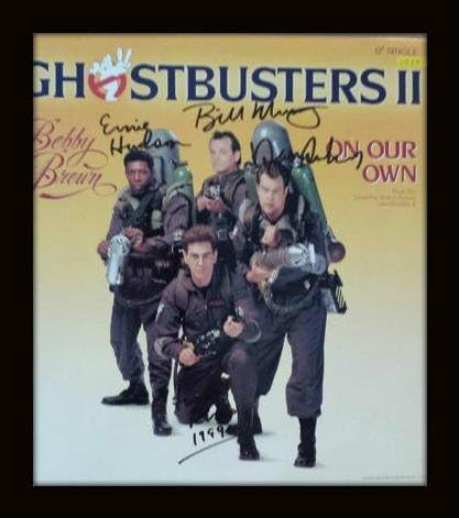 Framed Ghostbusters Murray,Ramis,Aykroyd LP Autograph with Ceritficate of Authenticity