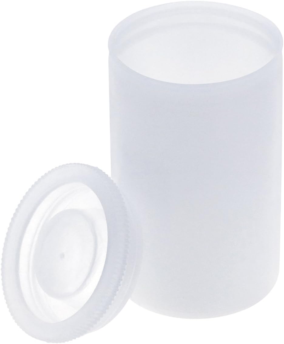 Film canisters - 70 units - Tight sealing - 35mm Film containers - Highly resistant with UV protection - Opaque white - Reusable