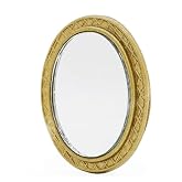 Miniature Dollhouse Mirror European Frame Mirror Dollhouse Victorian Baroque Wall Decor Miniature Bedroom Mini Furniture Accessory for 1/12 Dollhouse Decor