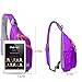 Lecxci Outdoor Chest Sling Bag Lightweight Waterproof Backpack for Man/Women(S,Purple)