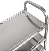 Nisorpa 3 Tier Stainless Steel Catering Trolley 750x400x835MM with Locking view 5