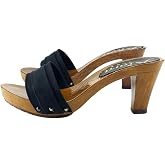 Kiara Shoes Low Heel Summer Mule | Made in Italy - K5101 Nero