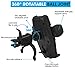 Car Mount,Patekfly Universal 360° Swive Car Air Vent Phone Mount Holder Cradle with Gravity Self-Locking One-Touch Design for iPhone X 8 8 Plus 7 7 Plus Samsung Galaxy S8 LG Nexus Sony Nokia and More