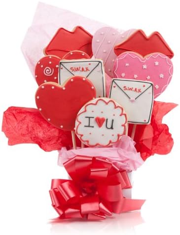 Lots of Love Cookie Bouquet- 9 Pc Bouquet