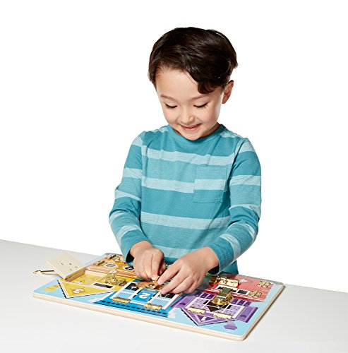 Melissa & Doug Latches Wooden Activity Board