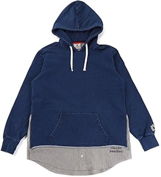 Amazon Co Jp 18ss サッカージャンキー Soccer Junky レイヤードスウェットパーカー パーカーとyシャツと私 フットサル スウェット トレーナー Cp 93 93 インディゴ Xl スポーツ アウトドア