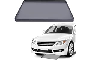 LimCryspp Oil Spill Mat for Cars – Non-Slip Garage Floor Mat with Raised Edges | 60x50cm Oil Drain Pan & Drip Tray for Vehicl