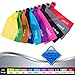 Resistance Bands for Working Out | 7Ft Long Resistance Bands |Exercise Bands with Carry Pouch and Door Anchor I Latex Free Workout Bands Including an Exclusive iPhone App and E-Book