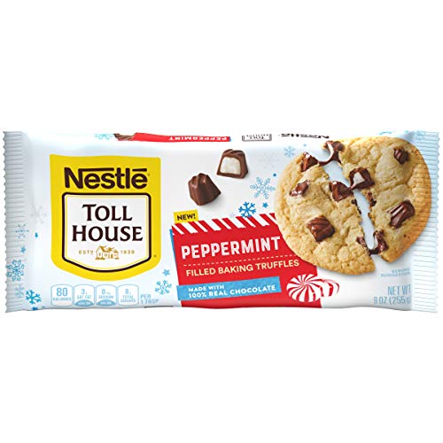 Nestlie Toll House Winter Holiday Peppermint Filled Baking Truffle Chips, 9 Oz