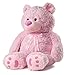 JOON Huge Teddy Bear - 38 Inches, Pink, Fluffy Faux Fur, Ribbon & Bow Signature Footprints- Huggable & Lovable Joy – Ideal Gift for Baby Showers, Loved Ones – Perfect Large Cuddly Plush Toy Companion