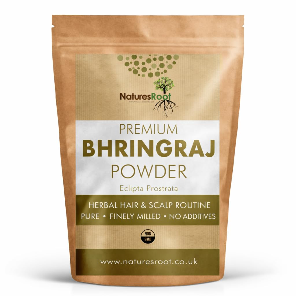 Natures Root Pure Bhringraj Powder 125g - For Healthy Hair Growth | Eclipta Alba Powder | For a Dandruff-Free Scalp