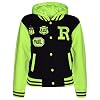 A2Z 4 Kids® Kinderen Meisjes Jongens R Fashion NYC FOX Baseball Hooded Jassen Varsity Capuchon Leeftijd 2 3 4 5 6 7 8 9…