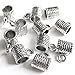 Heather's cf Copper Bail Tube Beads Charm Holder European Bead Spacer Bail Bead Charm Spacers for Bracelets Pendants for Jewelry Making Dangling Charms for Bracelets for Jewelry Making Supplies 88pcs