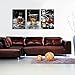 sechars - Canvas Prints Wall Art,Cigar Whisky Canvas Wall Art,Liquor Still Life Painting Picture Giclee Print on Canvas,Framed and Ready to Hang,Modern Kitchen Room Pub Wall Decor - 48