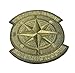 Compass Nautical Star Double Direction Badge Sailor Velcro Patch