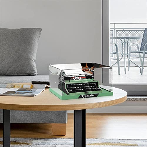 LMTIC Acrylic Display Case for Lego Ideas Typewriter 21327 Building Kit
