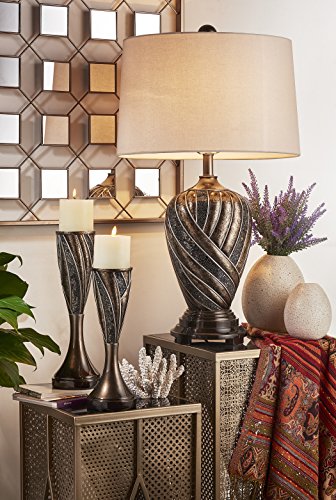 OK Lighting 12" & 14" H Lelei Candleholder Set (Candles Included)