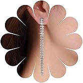 Sttiafay Vintage Rhinestone Chandelier Drop Earrings Long Crystal Chain Earrings Silver Tennis Chain Tassel Earrings Shine Cz Dangle Earrings Jewelry for Women