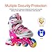 Otw-Cool Adjustable Inline Skates for Kids Girls Rollerblades with All Wheels Light up, Safe and Durable Inline Roller Skates for Girls