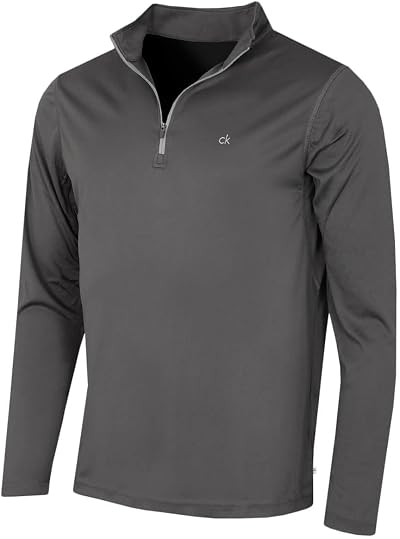 Calvin Klein Harlem 1/4 Zip Pullover Slate L Men's