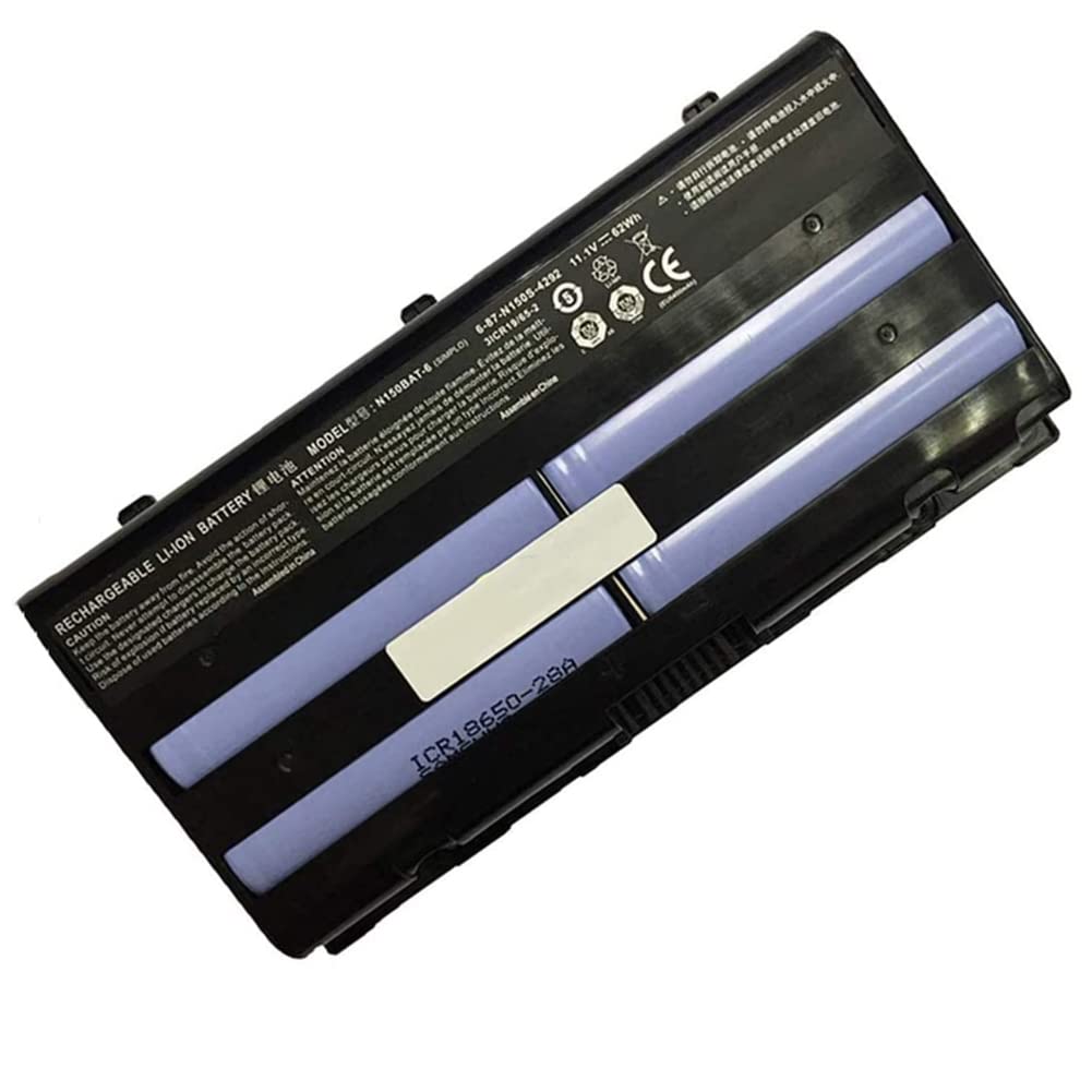 XITAIAN 11.1V 62Wh N150BAT-6 Replacement Laptop Battery for Clevo N150 MVGOS F5 F5-150a Z6 6-87-N150S-4292 Series