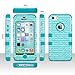 ULAK iPhone 5C Case, 3in1 Anti Slip iPhone 5C Case Hybrid with Soft Flexible Inner Silicone Skin Protective Case Cover for Apple iPhone 5C Zigzag + Blue