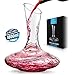 Zulay Red Wine Decanter - Hand Blown Crystal Aerator - Carafe Pitcher for Full Bottle - Wine Accessories and Gifts 60 oz