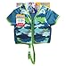 Swimschool Swim Trainer Vest with Sun Protective Sleeves, Adjustable Safety Strap, Small/Medium, up to 33 Lbs., Blue