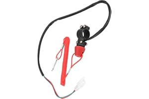 Dioche 110 Four A22mm 7/8" Motorcycle Outboard Engine Kill Switch W Safety Tether Lanyard Cord - Durable & Waterproof