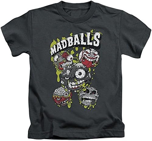 Madballs Slime Balls Little Boys Shirt Charcoal MD (5/6)
