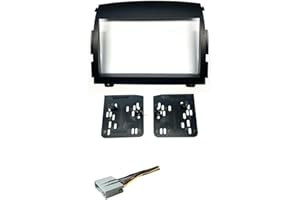 ASC AUDIO Car Stereo Dash Kit and Wire Harness for Installing a Double Din Aftermarket Radio for 2006 2007 2008 Hyundai Sonata