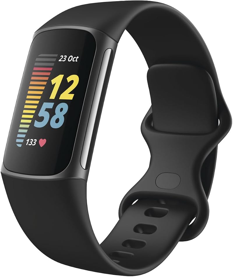 Fitbit Charge 5 Activity Tracker with 6-Month Premium Included Black Graphite