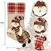 Dreampark Christmas Stockings, 3 Pack Classic Plaid Xmas Stocking 18