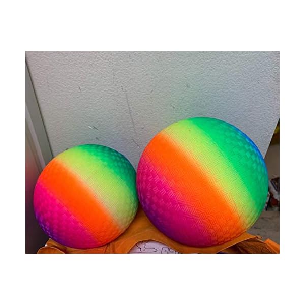 Kickball Raimbow OrgMemory Playground Ball, Kickball, (8.5 inch, 4 pcs, 2 Each of ...