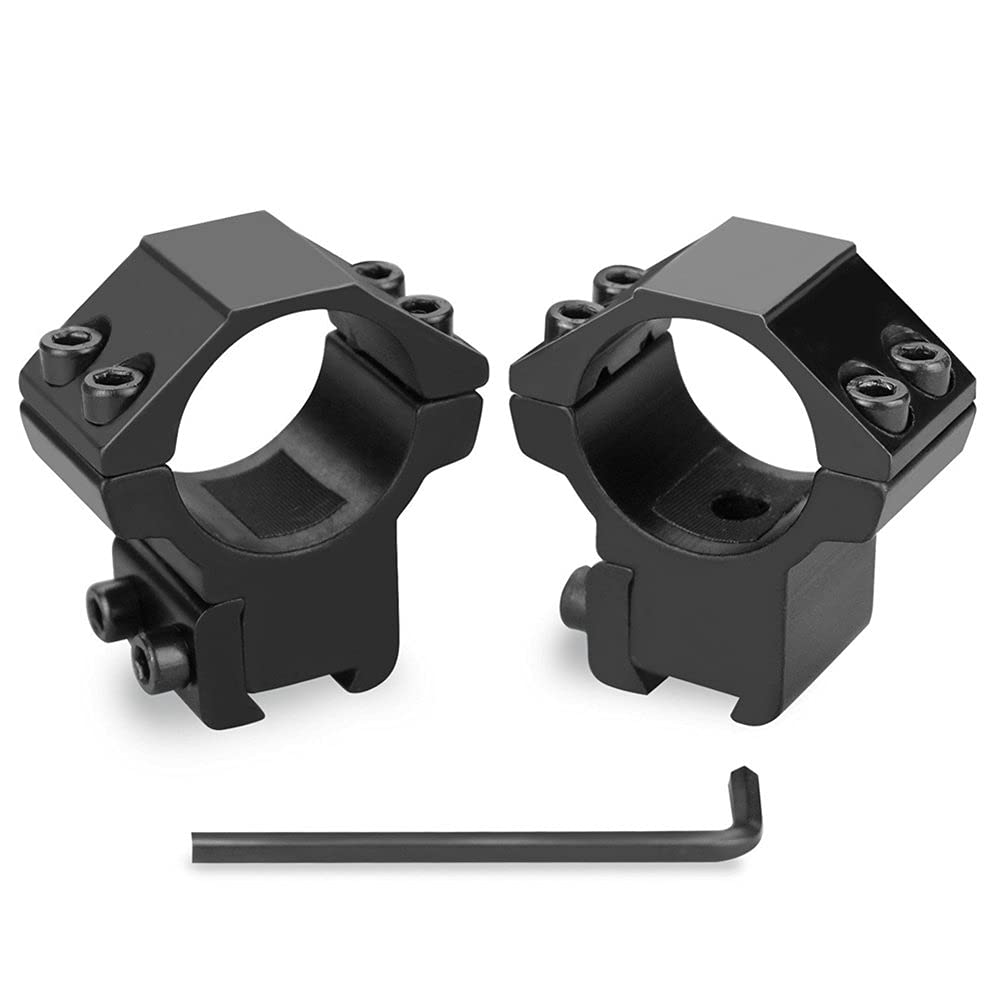 YONCONO 1" Scope Mount Rings Medium Profile for 11mm Dovetail Rails,2Pcs