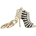 High Heel Shoe Key Chain Rhinestone Key Ring Keychain Purse Charm Gift Black