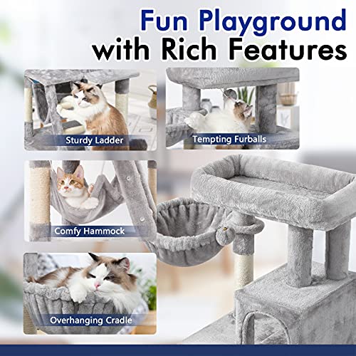 rabbitgoo Cat Tree Cat Tower for Indoor Cats, MultiLevel Cat House