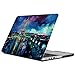 iCasso MacBook Air 13 Inch Case 2018 Release A1932,Rubber Coated Cover with Keyboard Cover Compatible Newest MacBook Air 13 Inch with Retina Display fits Touch ID,Night View of Paris