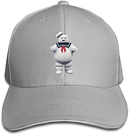 Hotgirl4 Adult Stay Puft Marshmallow Man Ghostbusters Adjustable Baseball Cap Ash