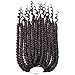 Silike 12 Spring Senegalese Twist Crochet Hair For Beauty (12 Roots Per Piece,3 Pieces) Curly End Crochet Braids For Women (U4)