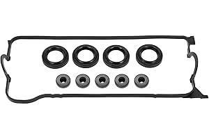 Valve Cover Gasket Set by Ortopia 12030-P2A-A01 VS50499R VS50500R Compatible with 1992-2000 Civic VTEC Del Sol 1.6L D16B5 D16