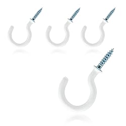 PHITUODA 50Pcs 1-1/4 Inch Cup Hooks Ceiling