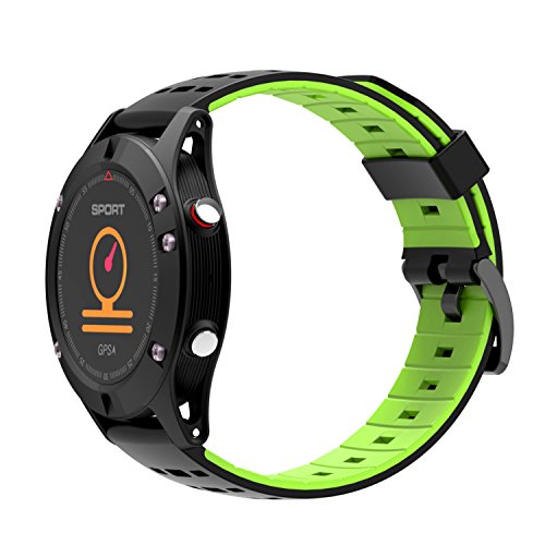 Bounabay GPS Smart Sports Watch with Activity Tracking Heart Rate Monitor Message Notification Waterproof Activity Tracker for Android and iOS,Green - Thumbnail 4
