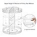 SONGMICS Large Makeup Organizer 360 Degree Rotating Cosmetic Storage Countertop Adjustable Shelves Brushes Lipsticks Cleaners, Clear UJMU15T