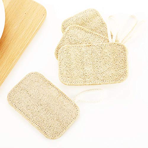 Natuurlijk serviesgoed, spoelspons, spons, vaatwasser, spons met koord, Luffaplantenvezel, keukenspons, keukenreiniging… - Afbeelding 6
