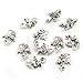 Housweety 50 Silver Tone Winged Dragon Charm Pendants 21x14mm